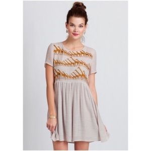 Anthropologie giraffe dress xs